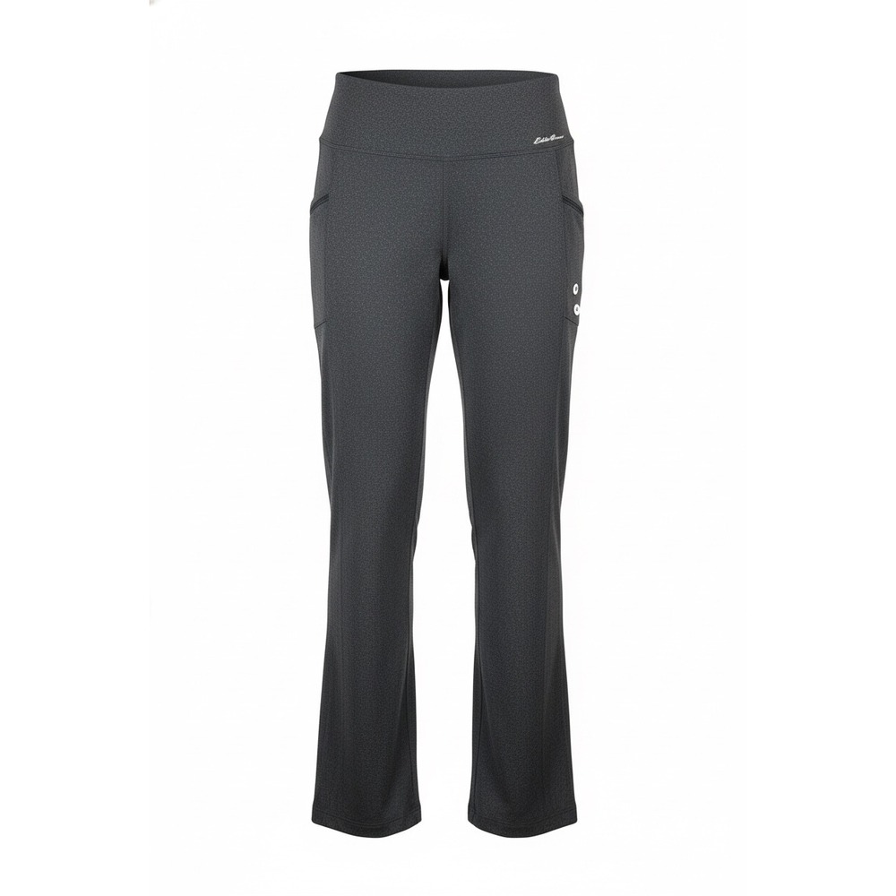 Eddie Bauer Women's Medium Charcoal Bootcut Yoga Pants Athletic Activewear New